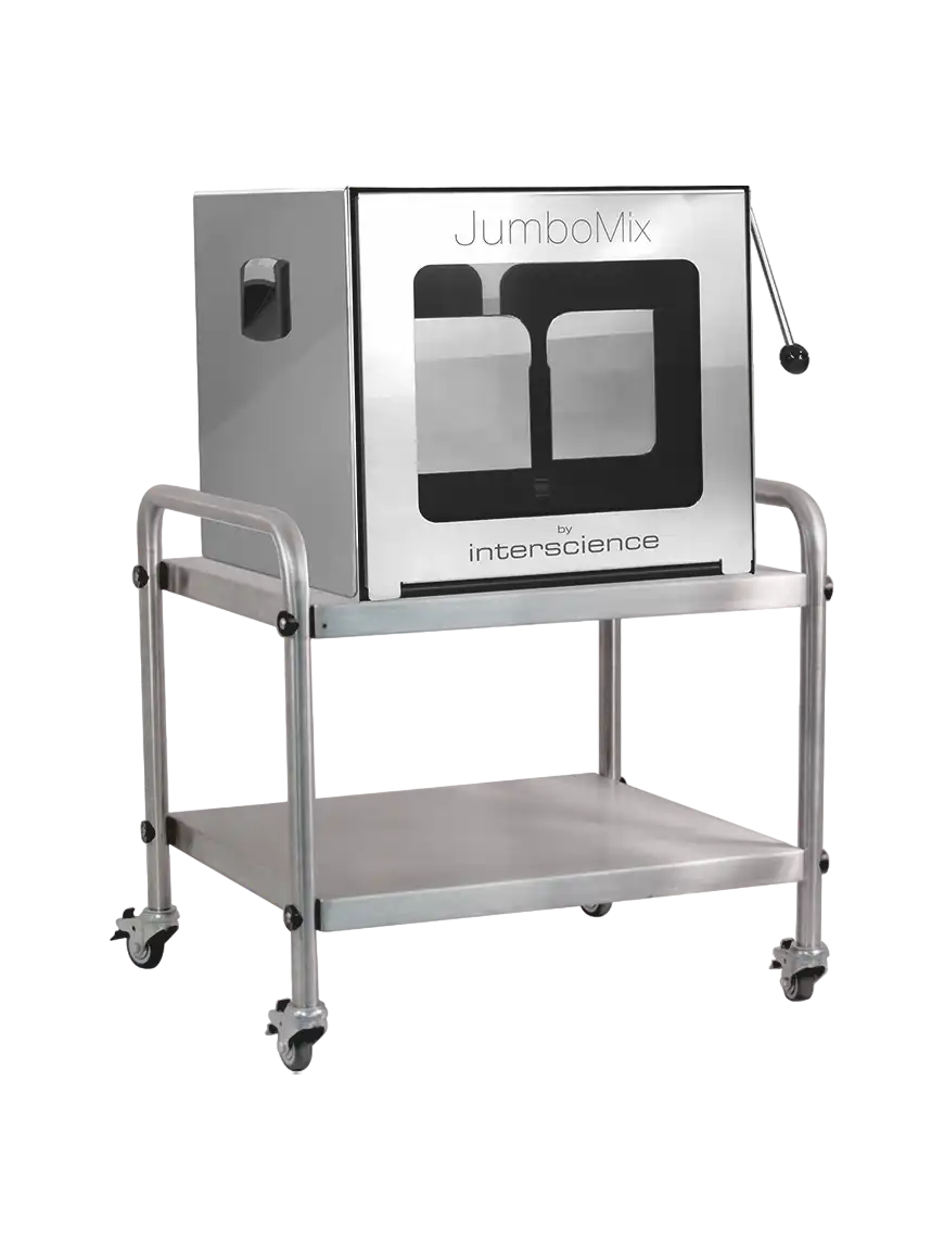 Table With Wheels, JumboStand, Stainless Steel, Ergonomic, for JumboMix® Series Stomacher Blenders, 580 x 510 x 540 mm Dimensions, 16 kg Weight