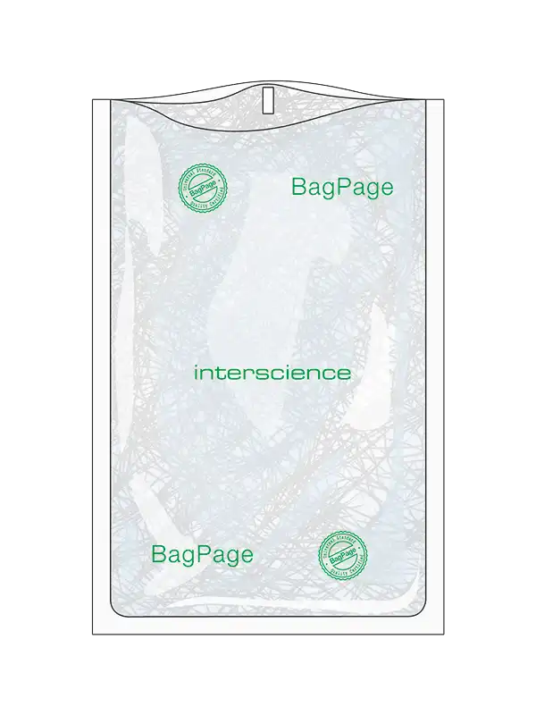 Stomacher Blender Bag, BagPage® F 400, with Full-page Filter, Sterile, 190 x 300 mm Dimensions, 400 ml, 25 pcs/pack, 500 pcs/box