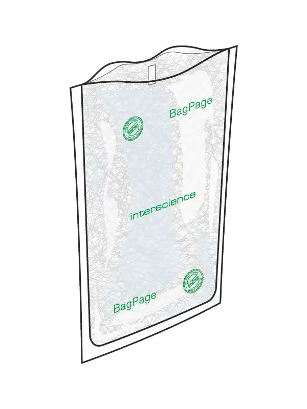 Stomacher Blender Bag, BagPage® R 400, with Full-page Filter, Sterile, 190 x 300 mm Dimensions, 400 ml, 25 pcs/pack, 500 pcs/box