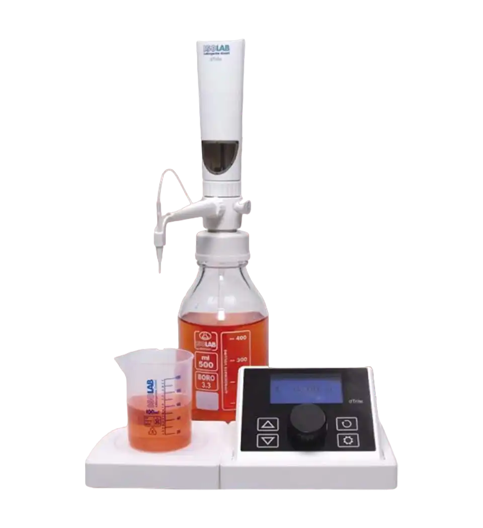 Bottle-Top Burette (Titrator), Digital, with Recirculation Valve 100 ml Capacity, 0,01 ml Accuracy, W/O PC Interface