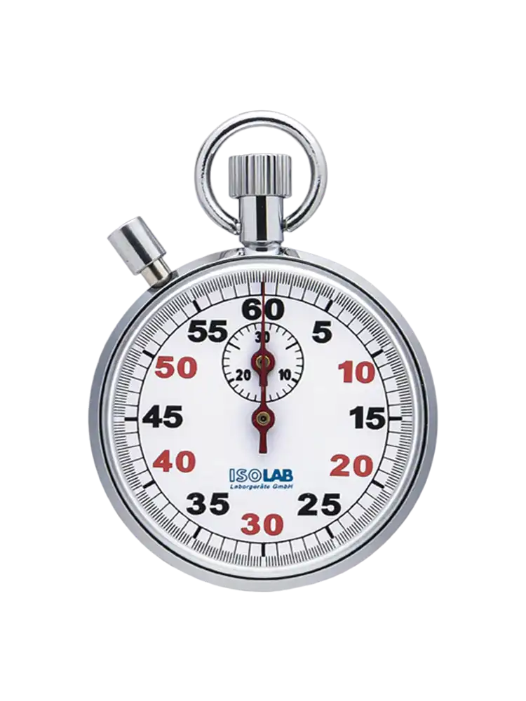 Stopwatch, Mechanical, Time Counting up to 30 Minutes with 0,2 Second Resolution, 50 mm Diameter