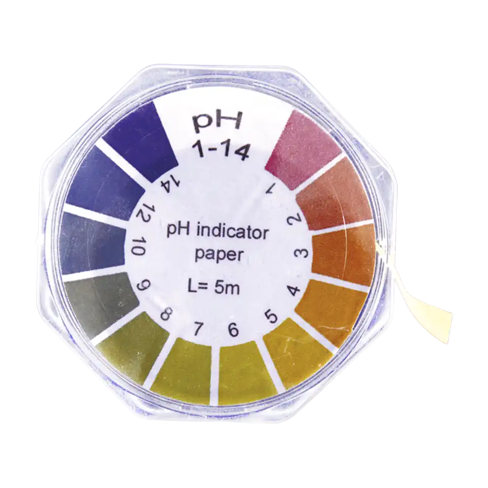 pH Kağıdı, 1,0-14,0 pH, 6 mm x 5 m, 1 rulo/paket