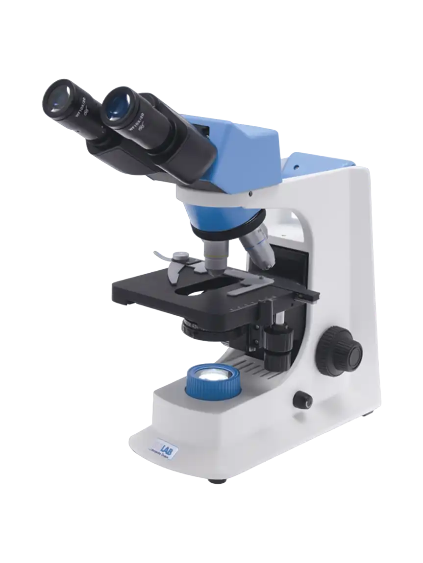 Microscope, Biological, 30° Angled and 360° Rotatable Binocular Head, LED Light Source, Lens with 10X Magnification and 20 mm Diameter