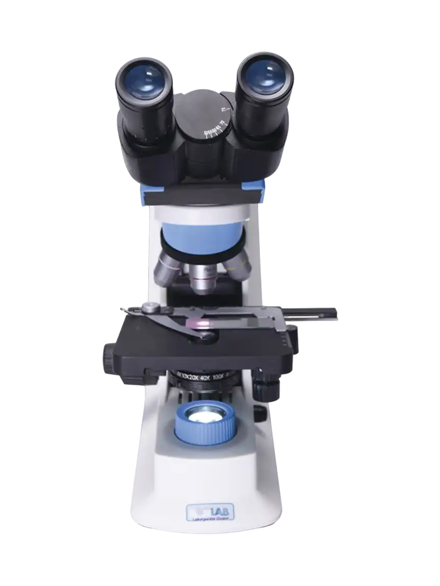 Microscope, Biological, 30° Angled and 360° Rotatable Binocular Head, LED Light Source, Lens with 10X Magnification and 20 mm Diameter