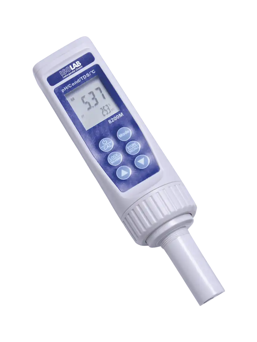 pH/ORP/Temperature/Conductivity/TDS/Salt Measuring Device, Handheld, LCD Display