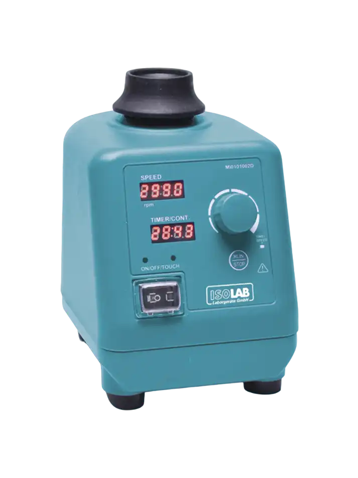 Vortex Mixer, Single Position, 0-3000 RPM, Orbital, 5 mm Shaking Diameter, 1 Second-100 Minute Time Adjusted, LED Speed and Time Display