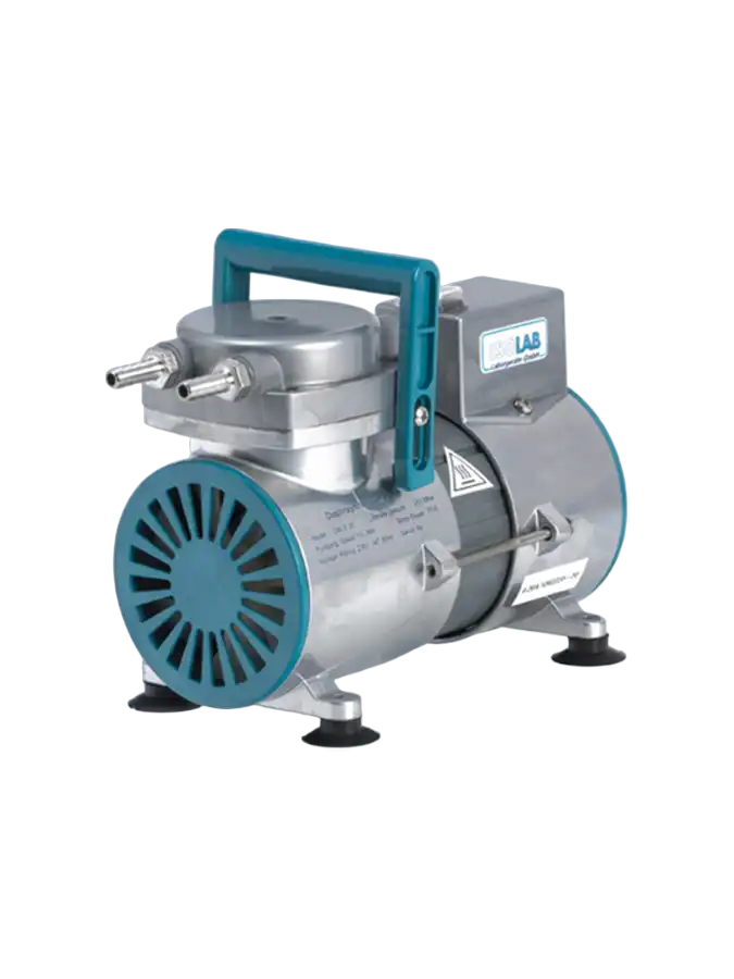 Vacuum and Pressure Pump, Diaphragm, 15 L/min, 250 mbar Vacuum, 30 Psi Pressure, 6 mm Tube Thread, W/O Vacuum and Pressure Indicator