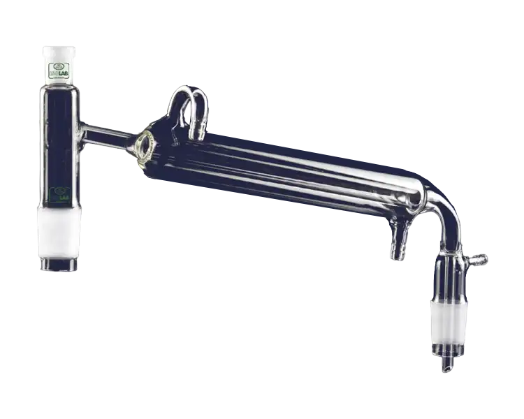 Distilling Links, Borosilicate Glass, Side Vacuum Arm, with 160 mm Condenser, Male Joints: NS 14/23, Female Joint: NS 14/23