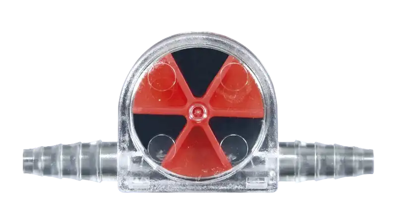 Flow Indicator, PMP, Maximum 2 Bar Pressure Resistant, for Hose with 6-11 mm Diameter