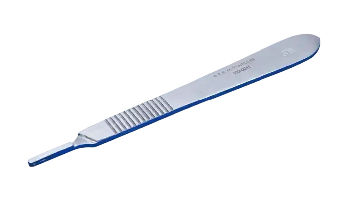 Scalpel Handle, Stainless Steel, Compatible with 10-18 Scalpel Blades (No:1), 130 mm Length