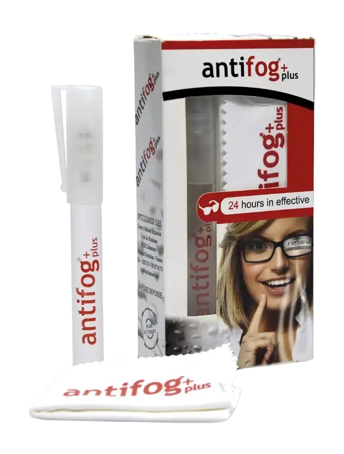 Antifog Set, for Spectacles, 24 Hour Protection, Spray Unit and Cleaning Ped