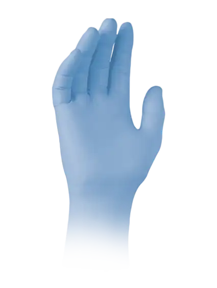 Gloves, Nitrile, Small Size (S), 0,12 mm Thickness, 240 mm Length, Blue, 100 pcs/pack