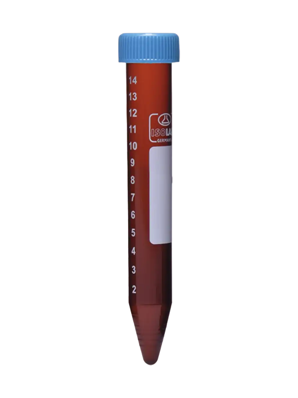 Centrifuge (Falcon) Tube, P.P, Amber, Screw Cap, Conical Bottom, W/O Skirt, Autoclavable, Sterile (DNA/RNA Free), Single Flow Pack, 15 ml Volume, 50 pcs/pack