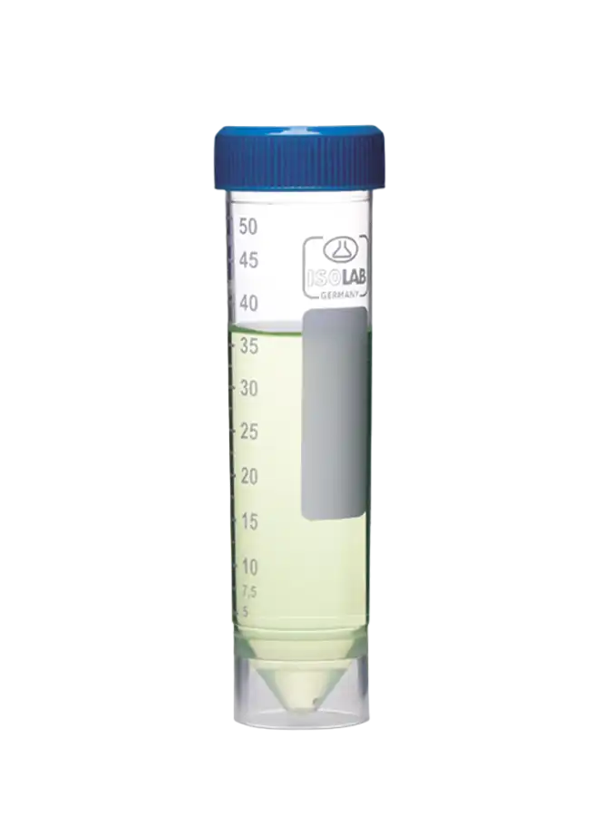 Centrifuge (Falcon) Tube, P.P, Clear, Screw Cap, Conical Bottom, with Skirt, Autoclavable, Non-sterile, 50 ml Volume, 50 pcs/pack