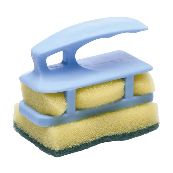 Brush, for Laboratory Dish Washing, Together with 2 Spare Sponge