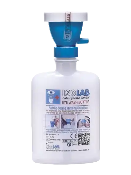 Eye Wash Bottle, 660 ml Volume, with %0,9 Saline Rinsing Solution