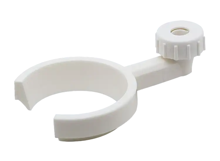 Funnel Ring, P.P, with Slit, Locking System for Rods with 10-13 mm Diameter, for Separatory Funnels with 60-150 mm Diameter