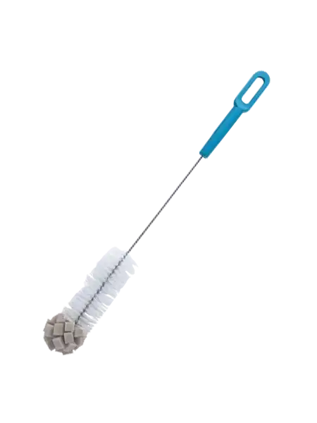 Laboratory Brush, for Small Size Bottles, 380 mm Stem Length, 40 mm Brush Diameter, 110 mm Brush Length