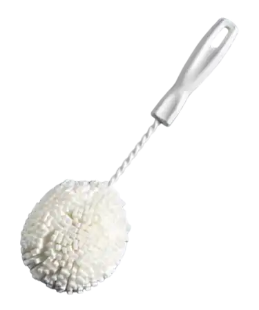 Laboratory Brush, Cylindrical, for Beakers and Vertical Tanks, Round Head, 60 mm Brush Diameter, 350 mm Total Length