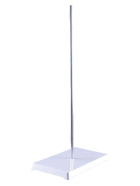 Laboratory Stand, ABS, Rectangular, with 12 x 600 mm Galvanised Steel Rod, 175 x 300 mm Dimensions