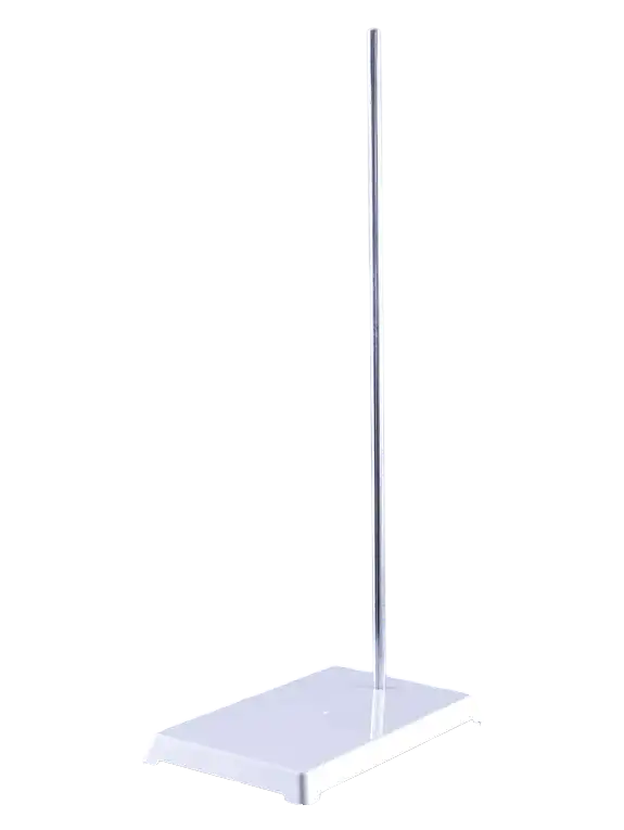 Laboratory Stand, ABS, Rectangular, with 12 x 600 mm Galvanised Steel Rod, 175 x 300 mm Dimensions