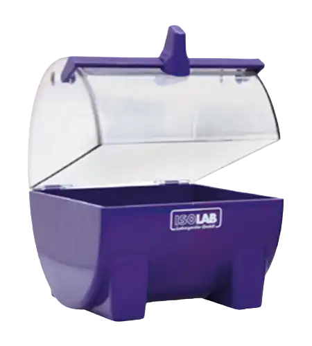 Parafilm Dispenser, ABS, Clear Hinged Lid, for 1 Roll of 100 mm Width Parafilm or 2 Rolls of 50 mm Width Parafilm, Purple