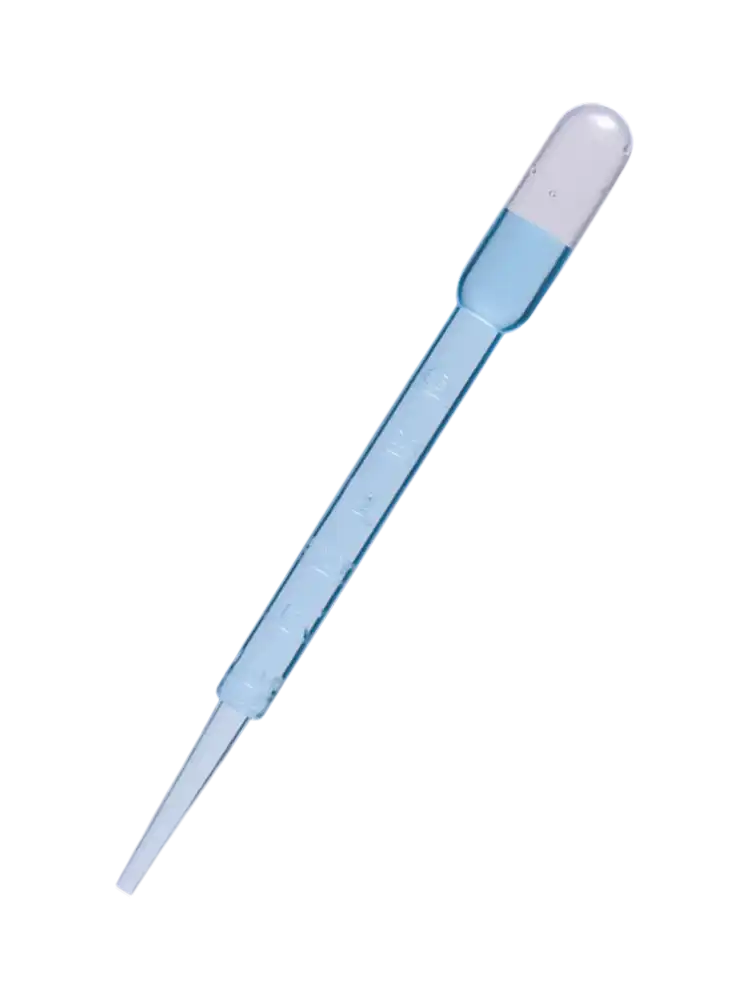 Pasteur Pipettes, P.E, Graduated, Non-sterile, In Box, Embossed Scale, 3 ml Withdraw Volume, 500 pcs/pack