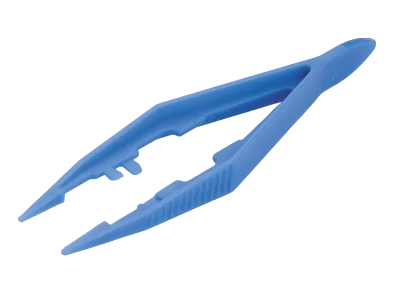 Forcep, ABS, for General Use, Flat-Sharp Tip, Non-sterile, 110 mm Length, 10 pcs/pack