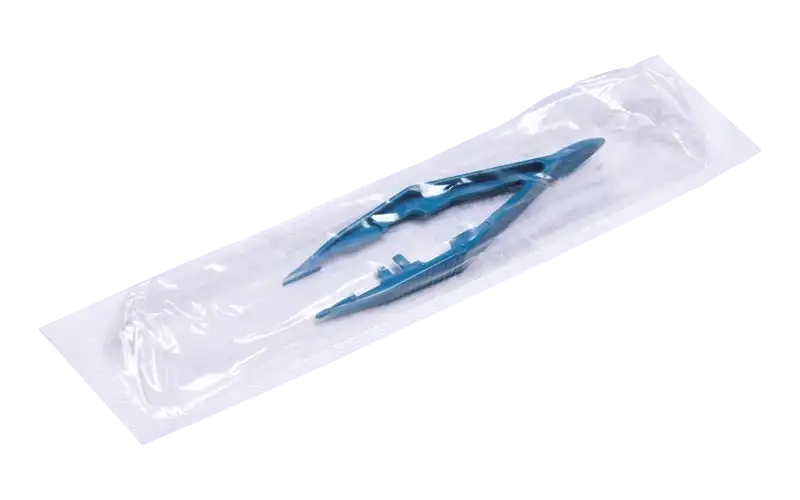 Forcep, ABS, for General Use, Flat-Sharp Tip, Sterile, 110 mm Length