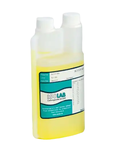 pH Buffer Calibration Standard Solution, pH 7.00, NIST Traceable, Twin Neck Bottle, Yellow - 500 ml