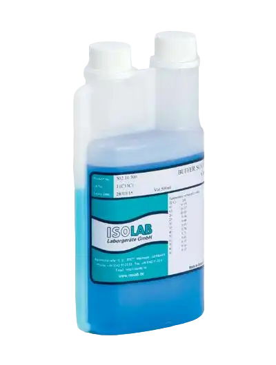 pH Buffer Calibration Standard Solution, pH 10.00, NIST Traceable, Twin Neck Bottle, Blue - 500 ml