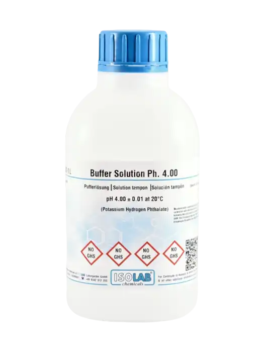 pH Buffer Calibration Standard Solution, pH 4.00, ±0.01 at 20°C  (Potassium Hydrogen Phthalate) - 1000 ml