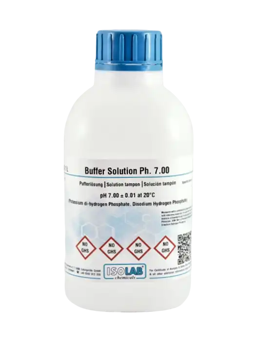 pH Buffer Calibration Standard Solution, pH 7.00, ±0.01 at 20°C (Potassium di-hydrogen Phosphate, Disodium Hydrogen Phosphate) - 1000 ml