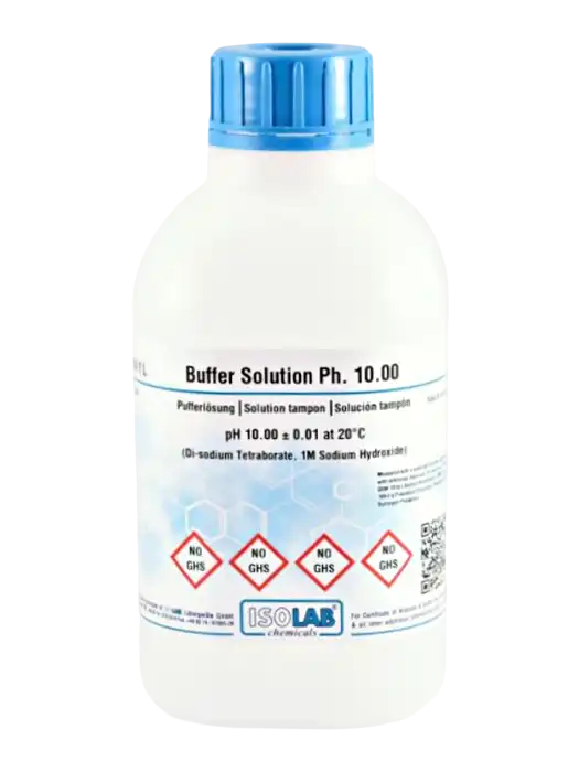 pH Buffer Calibration Standard Solution, pH 10.00, ±0.01 at 20°C (di-Sodium Tetraborate, 1M Sodium Hydroxide) - 1000 ml