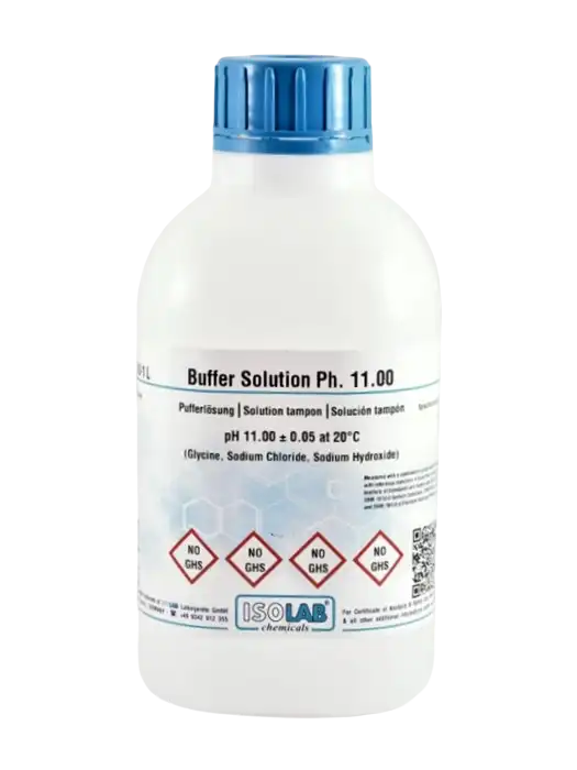 pH Buffer Calibration Standard Solution, pH 11.00, ±0.05 at 20°C (Glycine, Sodium Chloride, Sodium Hydroxide) - 1000 ml