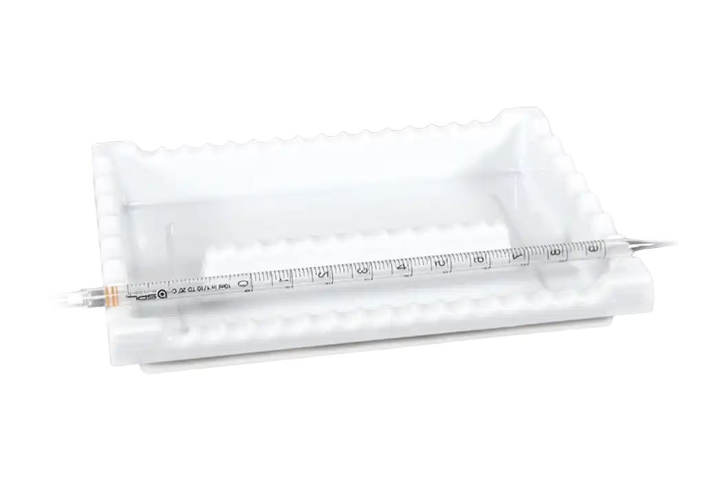 Pipette Tray, P.P, for 7 Large or 16 Small Pipettes in Longitudinal Direction, for 12 Short Pipettes in Transverse Direction, 283 x 216 x 40 mm Dimensions