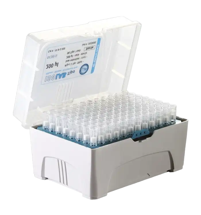 Pipet Ucu, P.P, Şeffaf, Otoklavlanabilir, 10 μl, Filtresiz, Araştırma Amaçlı, Non-steril, 96 adet/rack