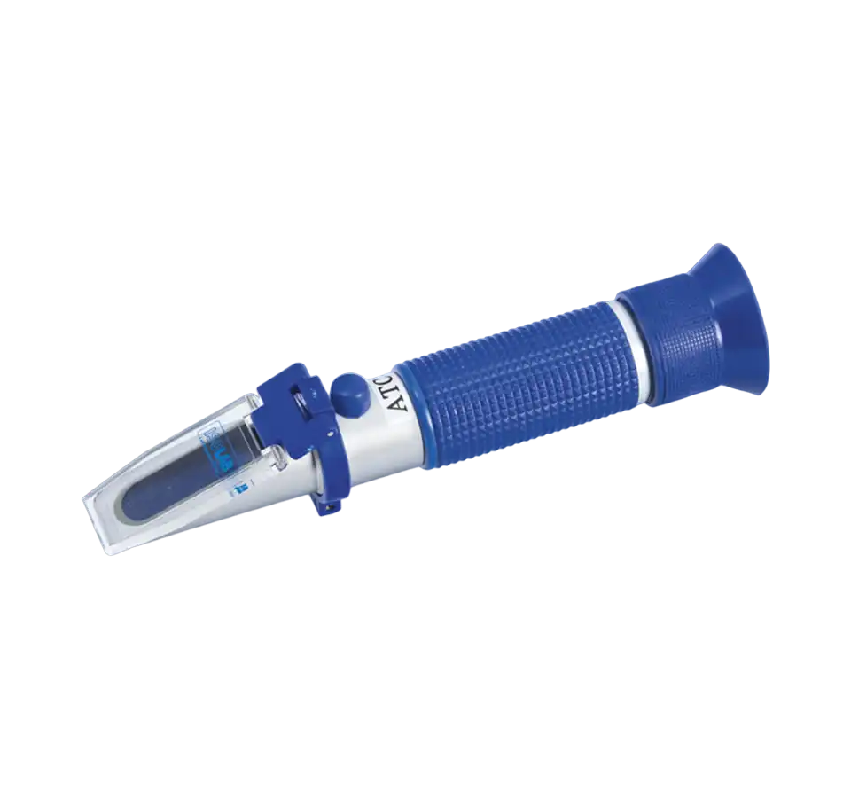 Refractometer, Hand Type, 0-10% Brix, 0,1% Division, with Automatic Temperature Compensation (ATC)