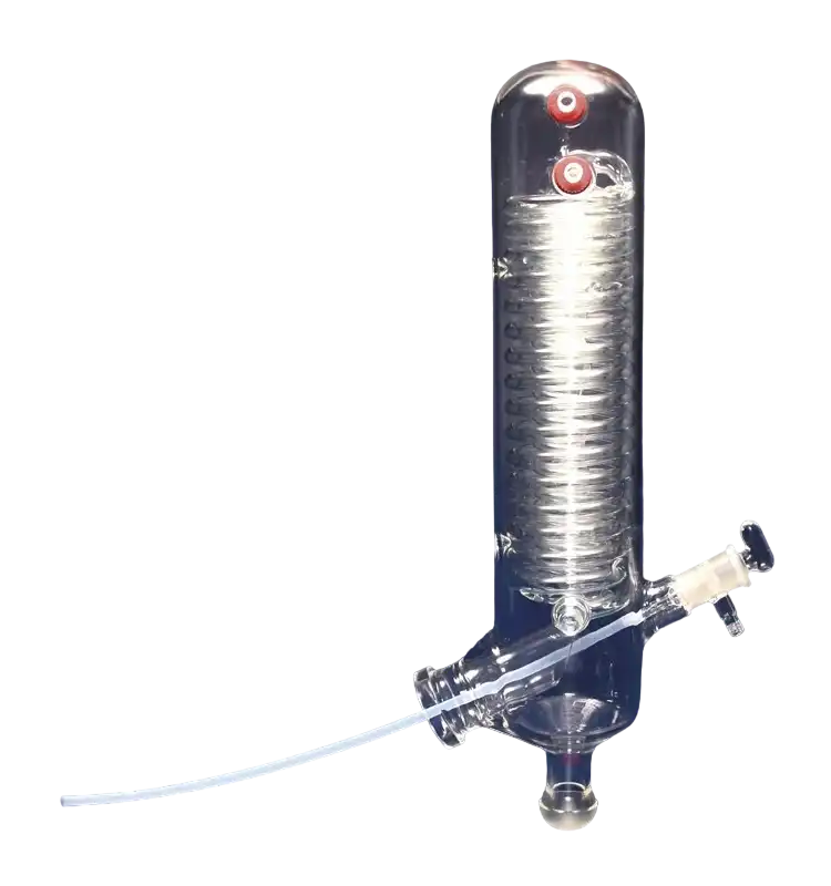 Kondensör, Borosilikat Cam, Rotary Evaporatörler İçin, Yatık Tip