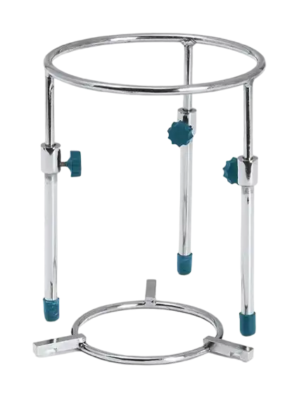 Laboratory Tripod, Chromated Steel, Holding Ring with 125-150 mm Adjustable Diameter, 200-300 mm Adjustable Height