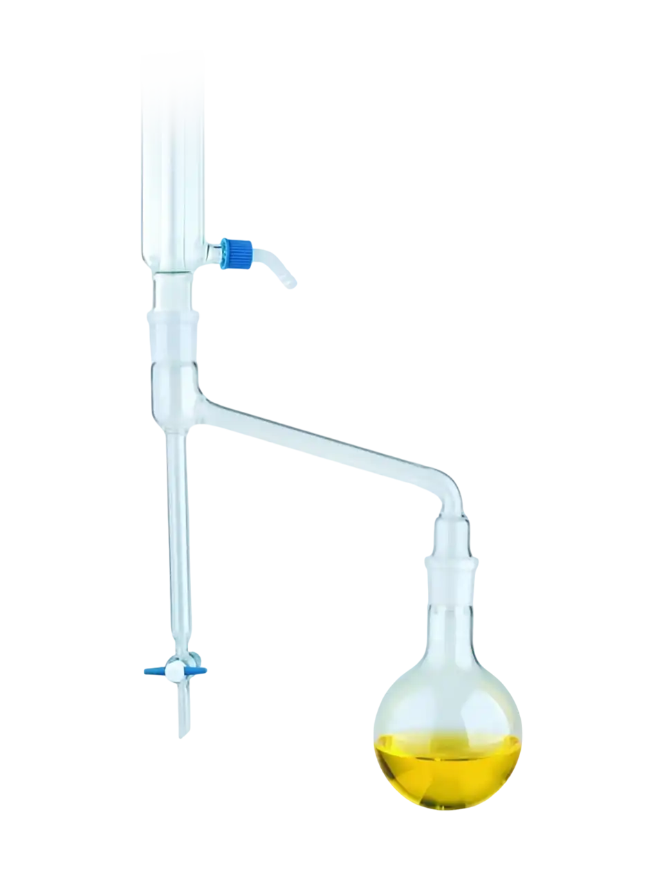 Water Estimator (Dean-Stark), Borosilicate Glass, Xylol Method, 500 ml Flask with 29/32 Joint + 400 ml Liebig Condenser + Measuring Tube with PTFE Stopcock