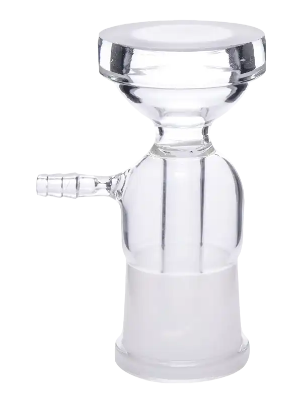 Carrier Support Adapter, Borosilicate Glass, for Vacuum Filtration Assembly, with Sintered Glass Filter