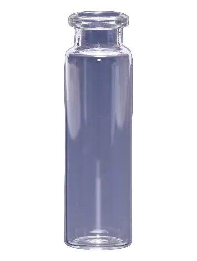 Vial, Glass, Clear, N20 Crimp Neck, 10 ml Volume, 22,5 x 46 mm Dimensions, W/O Label, W/O Cap and Septa, 100 pcs/pack