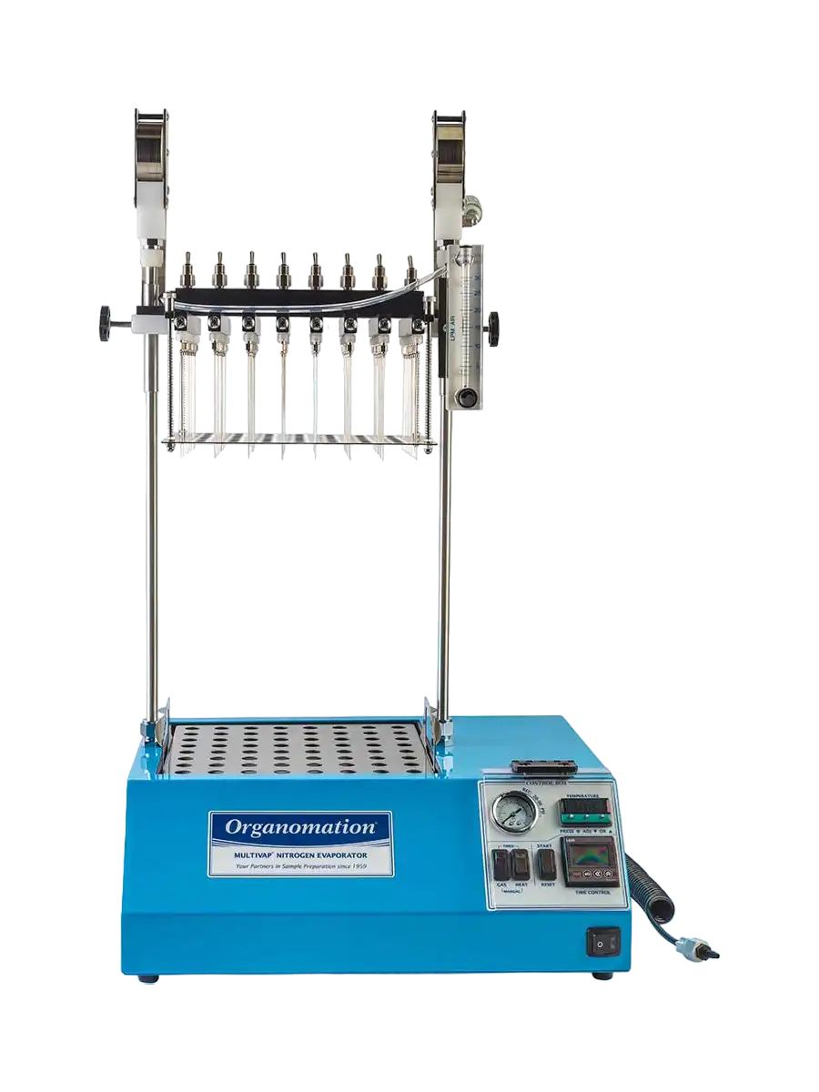 Nitrogen Evaporator, MULTIVAP Series, Standard, with Water Bath (30-100°C and 1100 W), Digital Control, 64 Sample Positions