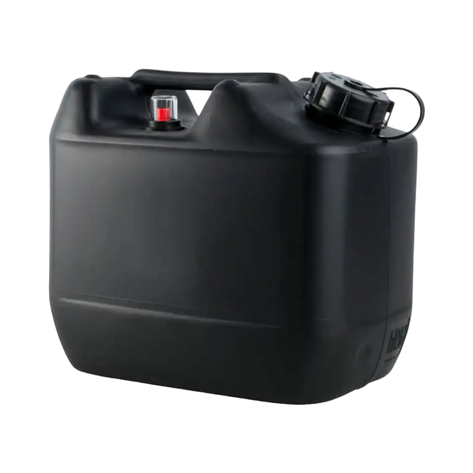 Container with Integrated Floater, PE-HD, Black, Electrically Conductive S 60/61 Thread Size, 10 L