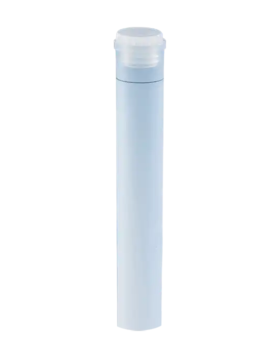 Sample Tube, PFA, Ring Mark at 10 ml, Flat Base, PE stopper, 12 ml Volume, 16 x 110 mm Dimensions