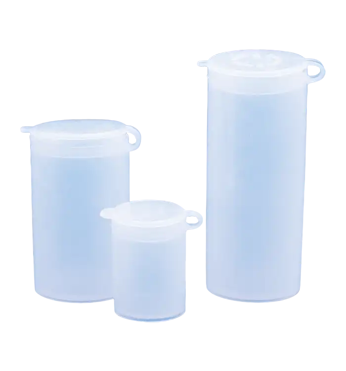 Sample Container, PE-LD, Clear, Attached Plug-Seal Cap, 32 mm Height, 9 mm Diameter, 1 ml Volume