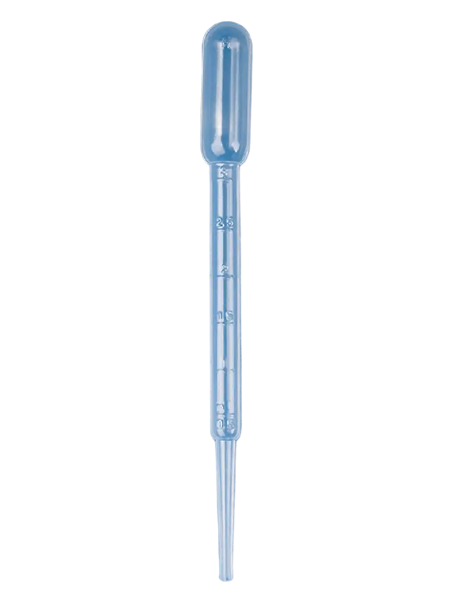 Pasteur Pipettes, PE-LD, Graduated, Non-sterile, In Box, Embossed Scale, 7 ml Withdraw Volume, 1000 pcs/pack