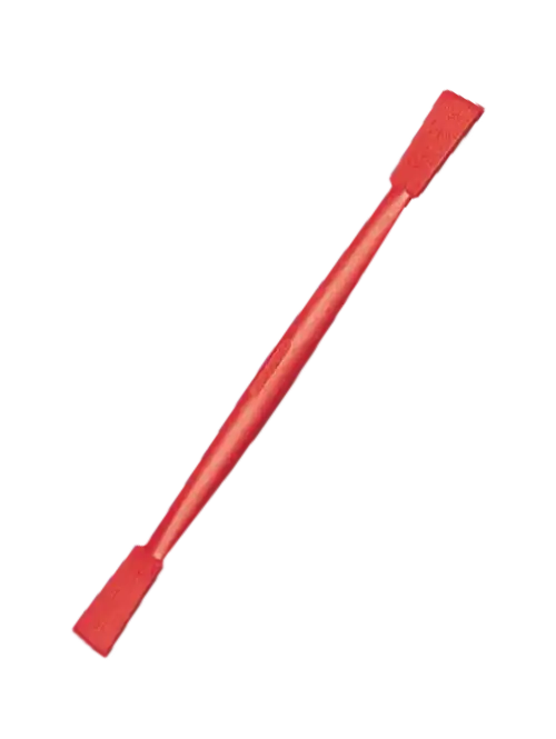 Spatula, PA, Glass-Fibre Reinforced, Flat/Straight Spatula at Both Ends, Red, 150 mm Length