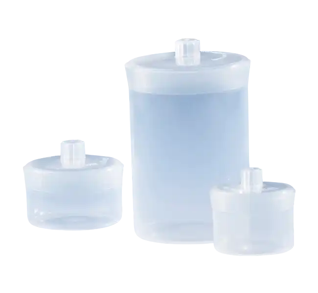 Weighing Dishes, P.P, Cylindrical Form, Plug-Seal Lid, Clear, 40 mm Diameter, 30 mm Height, 20 ml Volume